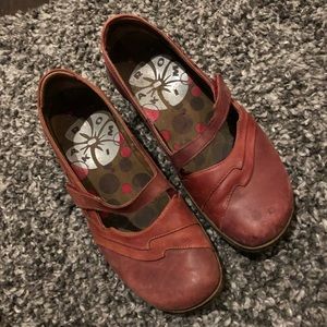 Romika red shoes.  Comfortable heel.Good condition